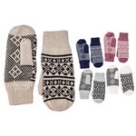 Γάντια γκρι ζακάρ χούφτα με fleece επένδυση