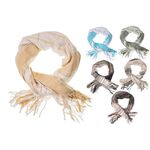 Πασμίνα καρό τετράγωνη με κρόσια