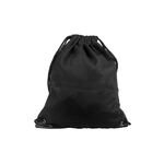 Τσάντα πουγκί πλάτης μαύρο από καραβόπανο Glitter