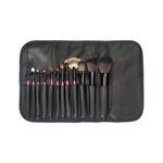 Beautifly Σετ πινέλων μακιγιάζ σε μαύρη θήκη 12τμχ