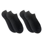 Κάλτσες χαμηλές μαύρες ανδρικές 85% Βαμβάκι Νο 41-46 2 ζεύγη