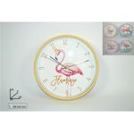 Ρολόι τοίχου στρόγγυλο 25cm Flamingo