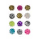 Glitter για νύχια σε βαζάκι 12 τμχ
