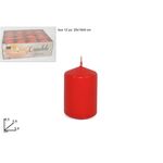 Διακοσμητικό κόκκινο κερί 5.8x8.5cm