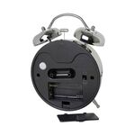 A2S Protection Επιτραπέζιο vintage ρολόι ασημί χρώμα 10x5x16cm