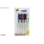 Στυλό σε 3 χρώματα 6pcs 15cm