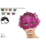 Αποκριάτικη μάσκα βενετσιάνικη με glitter σε διάφορα χρώματα.