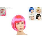 Αποκριάτικη περούκα καρέ σε 5 χρώματα