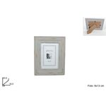 Art Home Ξύλινη γκρι κορνίζα αντικέ 16.5x2x20.5cm