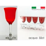 Σετ 4 ποτήρια νερού με χωρητικότητα 320ml σε κόκκινο χρώμα