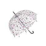 Ομπρέλα 8 ακτίνων Αυτόματη με μπαστούνι διάφανη με παραστάσεις