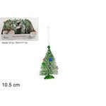 Χριστουγεννιάτικο δέντρο στολισμένο με χρωματιστές μπάλες 10.5cm