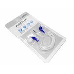 Άσπρα Ακουστικά κινητού/tablet/MP3 με μπλε λεπτομέρεια