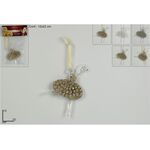 Χριστουγεννιάτικο στολίδι ακρυλική μπαλαρίνα σε 3 αποχρώσεις & 2 σχέδια 10x13cm