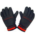 Thinsulate System Γάντια μηχανής μαύρα με κόκκινο αδιάβροχα με επένδυση