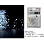 Χριστουγεννιάτικα λαμπάκια LED με μπαταρία Ψυχρό 20τμχ