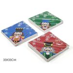 Χριστουγεννιάτικες χαρτοπετσέτες με σχέδιο Καρυοθραύστης σε πακέτο 15τμχ σε 3 σχέδια