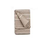GiftDecor Κάλυμμα υφασμάτινο με ρίγες σε μπεζ χρώμα 225x250cm