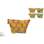 Sabrina Tenori νεσεσέρ με ρίγες και φέτες πορτοκαλιού σε κίτρινο χρώμα 25x9x16cm