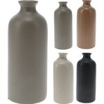Βάζο από πορσελάνη σε σχήμα μπουκαλιού σε μπεζ χρώμα 5.6x5.6x13.5cm