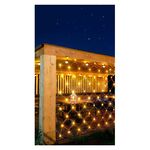 Χριστουγεννιάτικα λαμπάκια LED 192 δίχτυ σε Θερμό χρώμα με διαστάσεις 2.8x1,6m