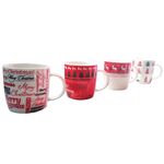 Κούπα χριστουγενιάτικη με σχέδια Έλατα και Τάρανδοι