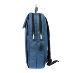 Τσάντα σακίδιο για laptop & tablet & USB με 3 θήκες σε μπορντώ χρώμα 26x13x39cm