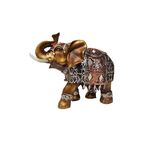 Διακοσμητικός ελέφαντας για καλή τύχη σε μπρούτζινο χρώμα 10cm