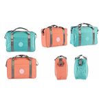 Τσάντα Ταξιδίου πολυεστέρας σε γαλάζιο χρώμα 15x39x43cm