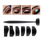 Σετ στενσιλ σιλικόνης για βάψιμο βλεφάρων 6pcs 18cm