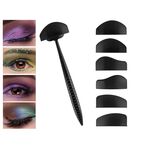 Σετ στενσιλ σιλικόνης για βάψιμο βλεφάρων 6pcs 18cm
