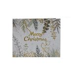 Σακούλα δώρου χριστουγεννιάτικη με διάκοσμο σε χρυσό χρώμα με διαστάσεις 31x26x12cm σε 4 σχέδια