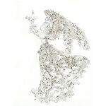 Χριστουγεννιάτικο διάφανο στολίδι άγγελος σε 4 σχέδια