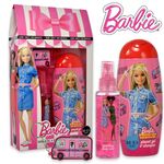 Bi Es Gift Set Barbie Shower Gel 250ml, Body Mist 100ml & Key Chain
