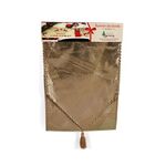 Τραβέρσα σε χρυσή απόχρωση με φουντίτσα 180x32cm