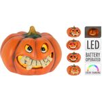 Κολοκύθα Halloween με φως LED 12x9cm