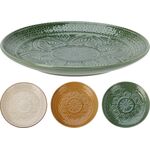 Plate Stoneware Dia 20cm 3ass