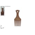 Χτενάκι μαλλιών με μεγάλα δόντια σε καφέ χρώμα 6.5x16cm