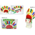 Αποκριάτικο καπέλο ινδιάνου με λάστιχο 46x28cm