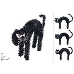 Διακοσμητική μαύρη γάτα Halloween σε 3 σχέδια