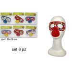 Αποκριάτικη μάσκα μεταμφίεσης με ενσωματωμένη μύτη