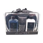 Σετ μπάνιου ανδρικής περιποίησης σε νεσεσέρ 4τμχ