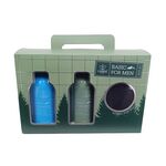 Σετ μπάνιου ανδρικής περιποίησης 3τμχ σαμπουάν, αφρόλουτρο & πετσέτα