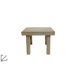 Ξύλινο σκαμπό τετράγωνο σε μπεζ χρώμα 28x25x35cm