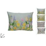 Μαξιλάρι ορθογώνιο με φλοράλ σχέδιο 35x12x45cm