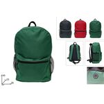 Σακίδιο πλάτης με 2 θήκες και πλαινά τσεπάκια σε πράσινο χρώμα 45x23x28cm