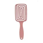 Βούρτσα μαλλιών τετράγωνη σε ροζ χρώμα 23.5x3.5x7.5cm
