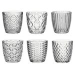 Κηροπήγιο γυάλινο με διαστάσεις 9x9x9cm