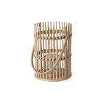 Διακοσμητικό φαναράκι από bamboo με θήκη για κερί 17x25x37cm