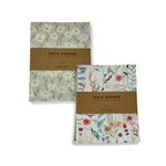 Τραπεζομάντηλο-τραβέρσα με λουλούδια σε λευκό χρώμα 45x150cm